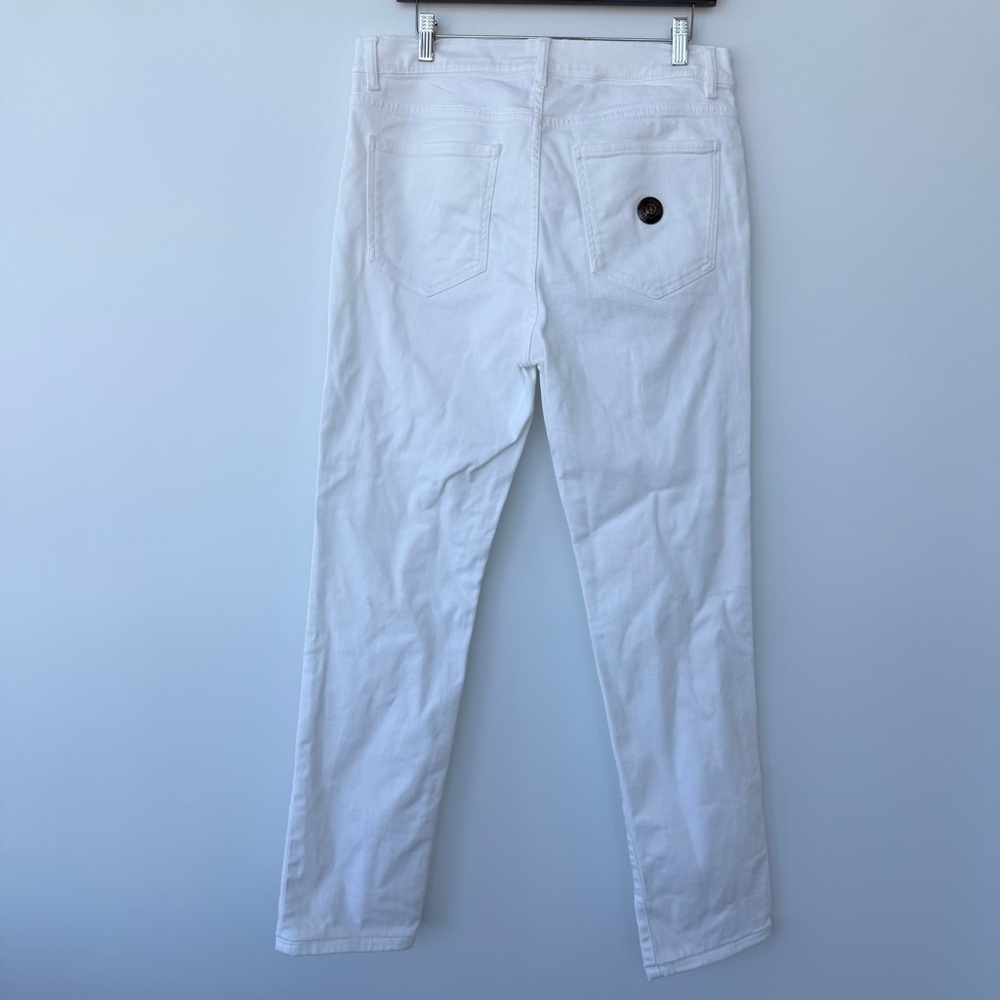 Moschino Men's White Slim Straight Jeans - Picture 6 of 7